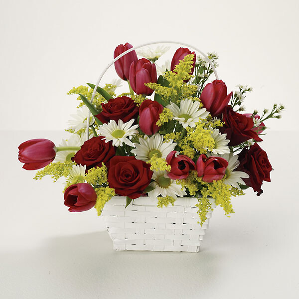 Bright Basket Of Joy arranged by a florist in Kimberly, Idaho : Petal ...